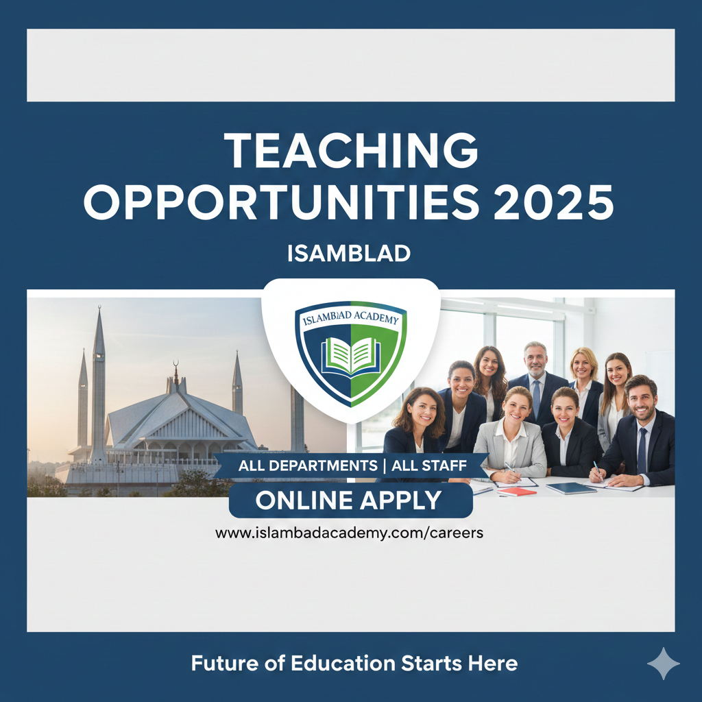 Teaching Job in Islamabad 2025