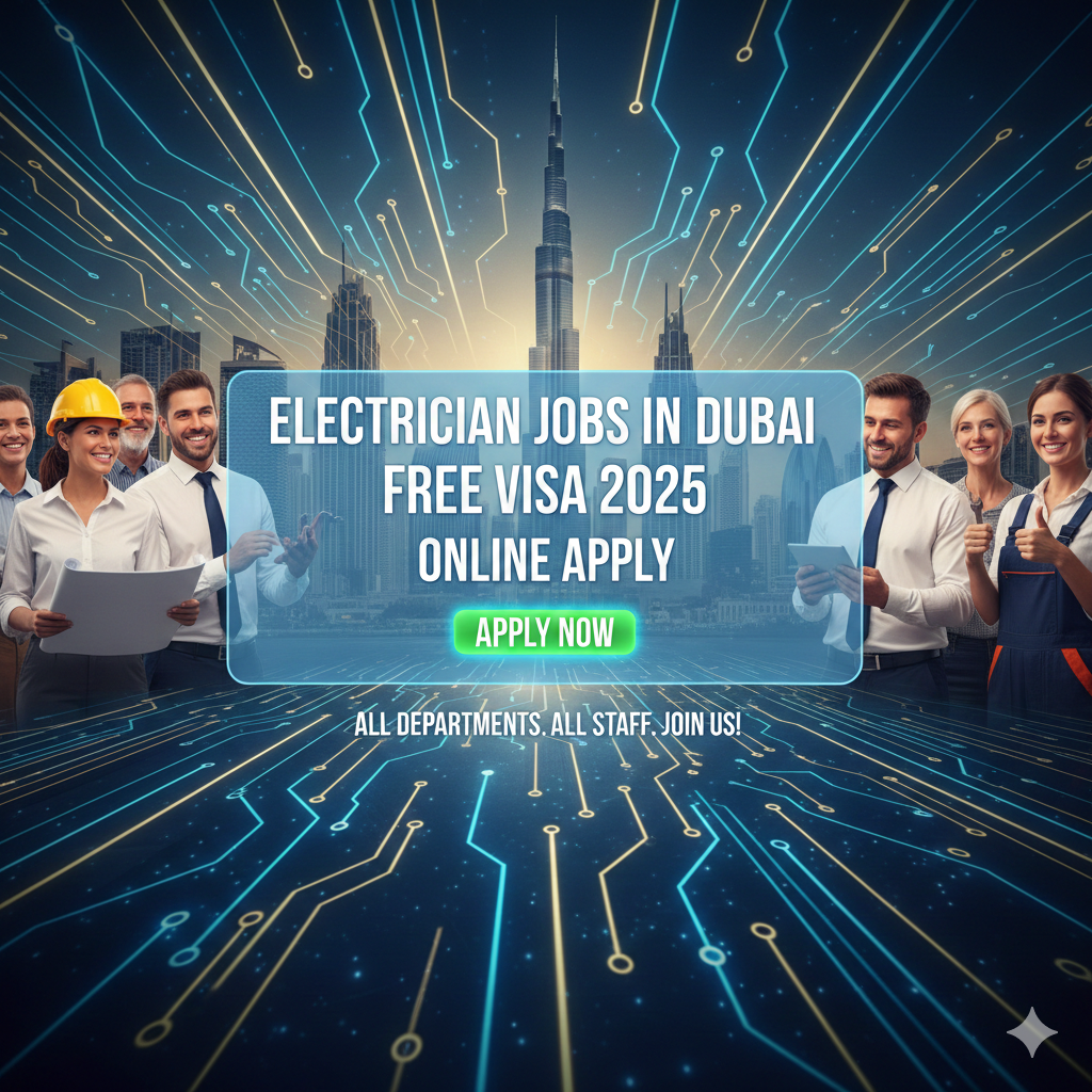 Electrition job Dubai free visa 2025