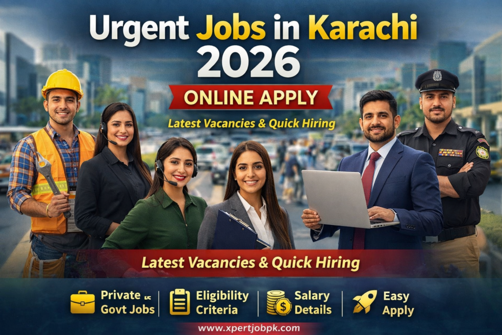 Urgent Jobs in Karachi 2026