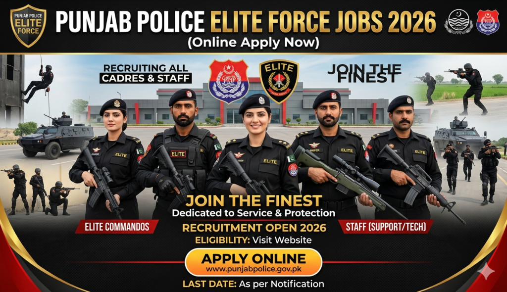 Punjab Police Elite Force Jobs 2026