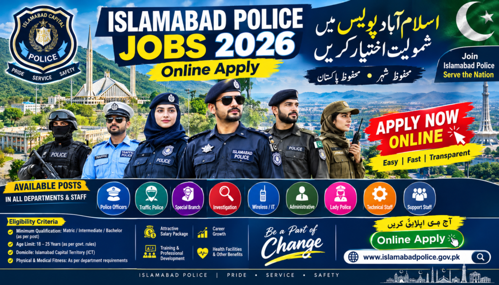 Islamabad Police Jobs 2026