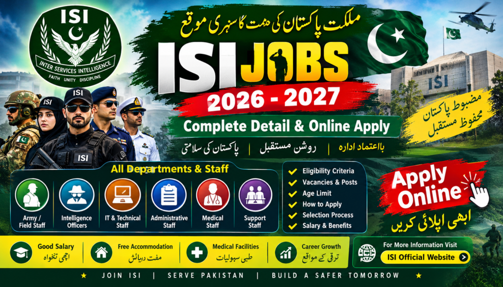 ISI jobs 2026 _ 2027
